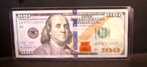BIRTHDAY BILL SERIAL NUMBER $100 DOLLAR NOTE 07071900 July 7th 1900 2009A - Picture 1 of 3