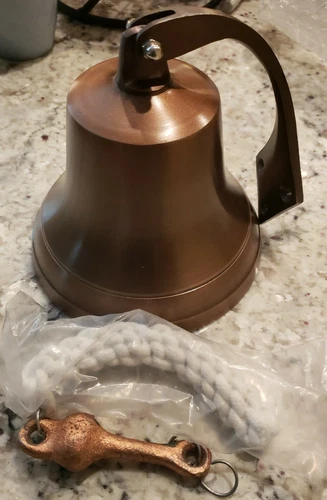 Saltoro Sherpi Mesmerizing Customary Styled Aluminum Fire Bell By Iotc, Medium
