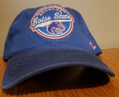 Sample NCAA Zephyr Boise State Broncos Adjustable Strap Hat Patch Blue