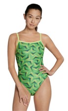 Girls Speedo 1 Piece Pro LT Bathing Suit Vibrant Lime Size 26 MSRP 54.00 NEW.