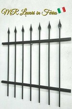 Ringhiera recinzione in ferro pieno con lance forgiate 