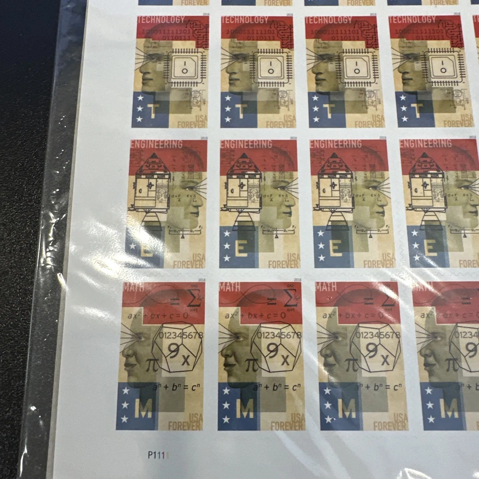 2018 STEM education Pane of 20 Forever Stamps MNH #5276-5279 - Image 4 of 4