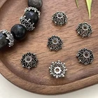 50Pcs Vintage Alloy Filigree Spacer Beads DIY Necklace/Bracelet Jewelry Findings