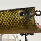 Antique Fishing Lure Vintage Tulsa Tackle 7-11 Yellow Black Scale — photo 6