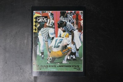 The College Game September 1981 St. Cloud State Northern State Football Program