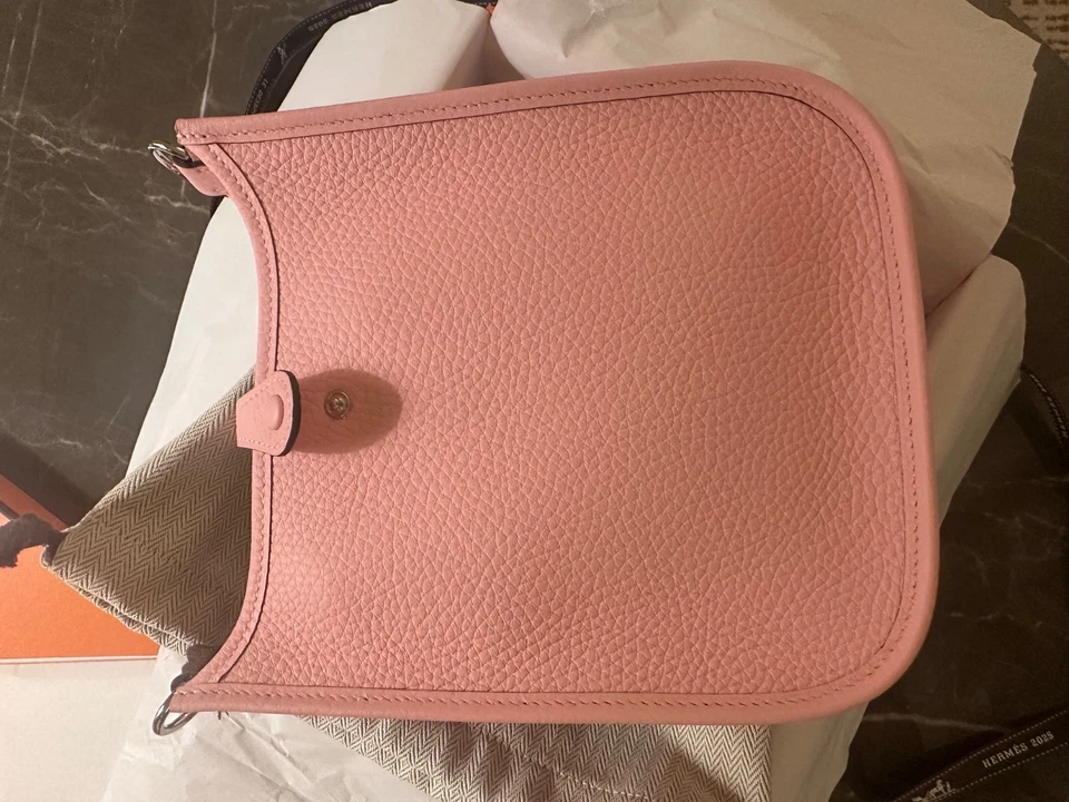 ☆BRAND NEW☆ HERMES Mini evelyne 16 tpm/ Rose Sakura/ K - Image 2 of 2