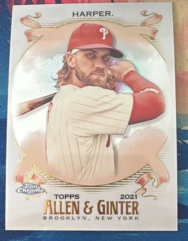 2021 Topps Allen & Ginter Chrome - Bryce Harper #44