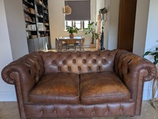 Distinctive Chesterields Holyrood 2 Seater Sofa In Whiskey