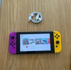 NEAR MINT IMPROVED BATTERY Nintendo Switch Console 32GB Purple & Orange joycons