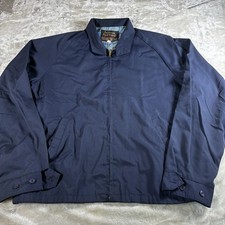Vintage Sears Oakbrook Sportswear Harrington Jacket Size 44 Long Plaid Lining