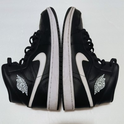 Size 12 - Air Jordan 1 Mid Black White W for sale online | eBay