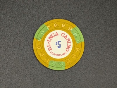 El-Inca Casino (LV) $5 Casino Chip, used, near mint