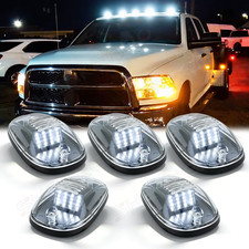 White Cab Roof Marker Lights For 03-18 Dodge Ram 1500 2500 3500 Top Running Lamp