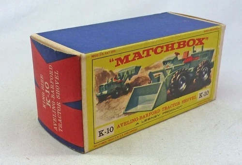 Lesney Matchbox King Size K-10 Tractor Shovel ORIGINAL Empty E Type Box