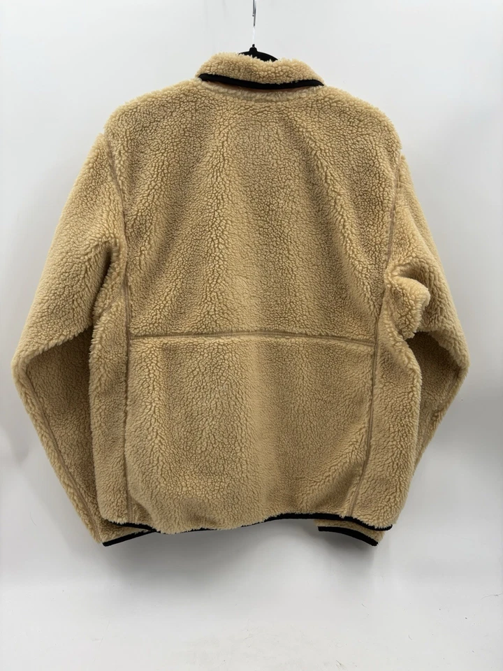 The North Face Extreme Deep Pile 1/2 Zip Fleece Pullover Tan Sherpa Medium - Image 2 of 4