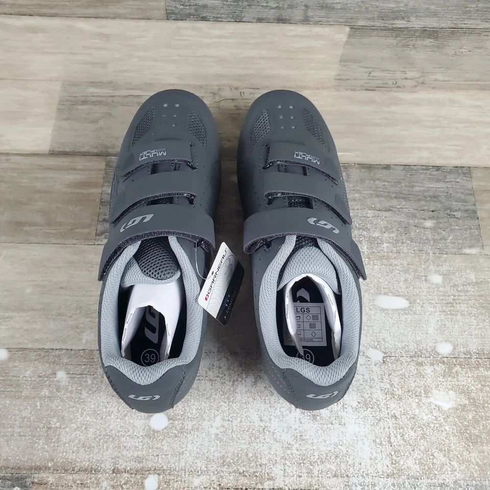 Louis Garneau Multi Air Flex II Womens Cycling Shoes Sz 8 Asphalt SPD Cleats - Image 4 of 4