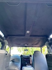 Charcoal Stretch Suede Landrover Defender Headlining Material with Trim-Fix