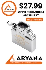 ZIPPO SILVER ARC LIGHTER INSERT – Double Beam | $27.99 | FREE SHIPPING