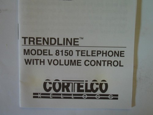 Lot Of 4 Trendline Cortelco Model 8150 ASH Cream Corded Desktop Telephone (J456 - Zdjęcie 7 z 7