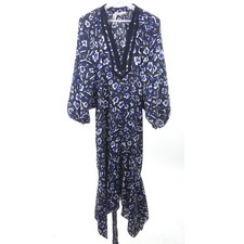 Tory Burch dress blouse dress black blue size M