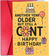Rude Funny Birthday Card Offensive Adult Humour Joke Cards Cheeky