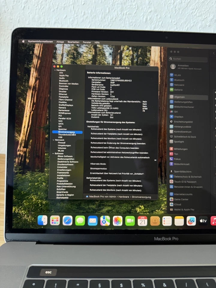 Apple MacBook Pro 15" 2019 · i9 · 16GB · 500GB, Foto 4 von 5