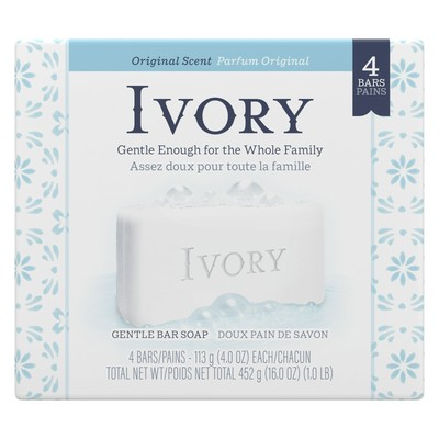 #ad Ivory Bar Soap Original Scent For All Skin Types Pure Clean and Simple 4 Bars $17.32