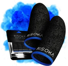 10 Pieces Gaming Finger Sleeves - Perfect Touchscreen Glide - Thumb Sleeve for M