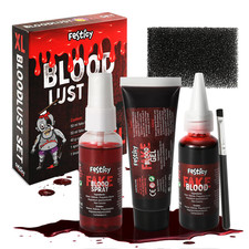 Authentic Halloween Fake Blood XL Set 2025  1.70Oz Washable Liquid, 1.70Oz Spra