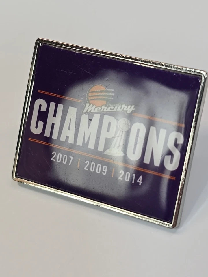 Phoenix Mercury WNBA Champions 2007, 2009 & 2014 Souvenir Lapel Pin - Image 3 of 4