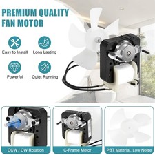 EM670 SM670 ERM670 FAN MOTOR 120 VOLTS RPM 3000 60Hz, 0.55 Amps SHAFT IS 1 1/4"