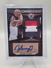 2022-23 Panini Obsidian Rookie Patch Auto Johnny Davis Orange Electric Etch /99