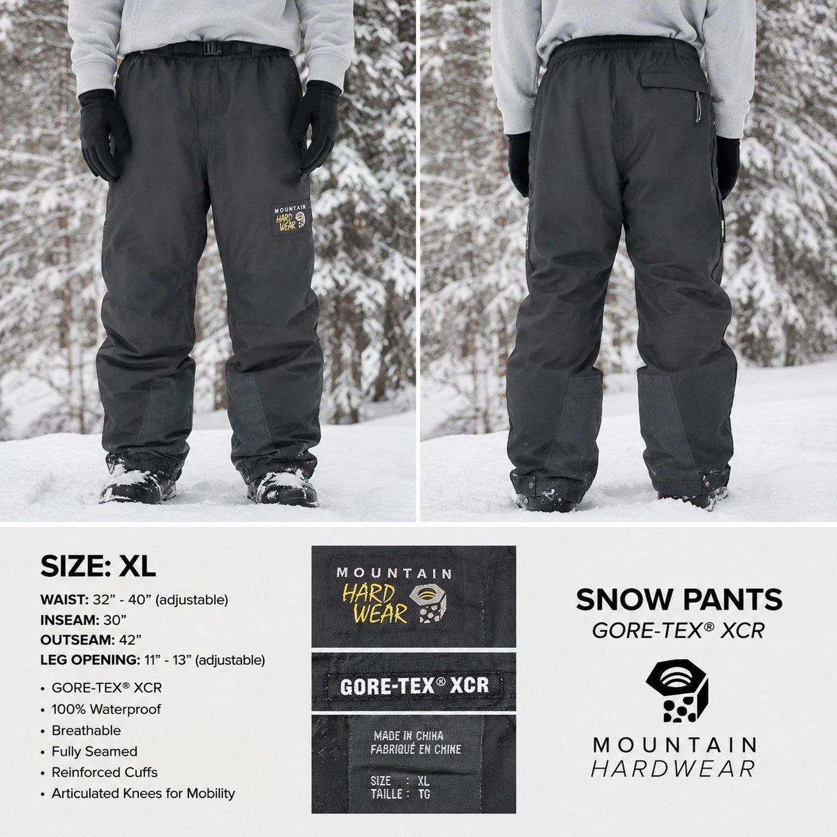Mountain Hardwear Black Size XL Winter Sports Clothing for sale | eBay