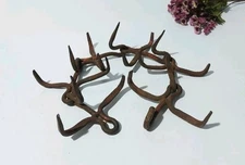 primitive antique old spiked iron dog collar protection against predators