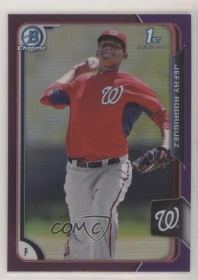 2015 Bowman Chrome Prospects Purple Refractor 58/250 Jefry Rodriguez #BCP205 sh7