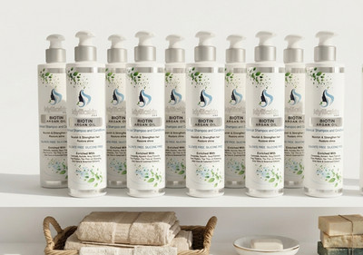 wholesale clearance-Biotin Argan oil  shampoo and conditioner 2in1, 10 oz bottle
