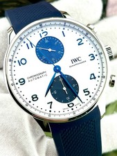 IWC Portugieser Chronograph Stainless Steel 41 mm Watch IW371620 B&P 8