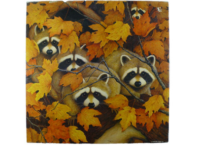 Vintage 1979 Springbok - Roving Rascals Raccoon 500 Piece Jigsaw Puzzle Complete