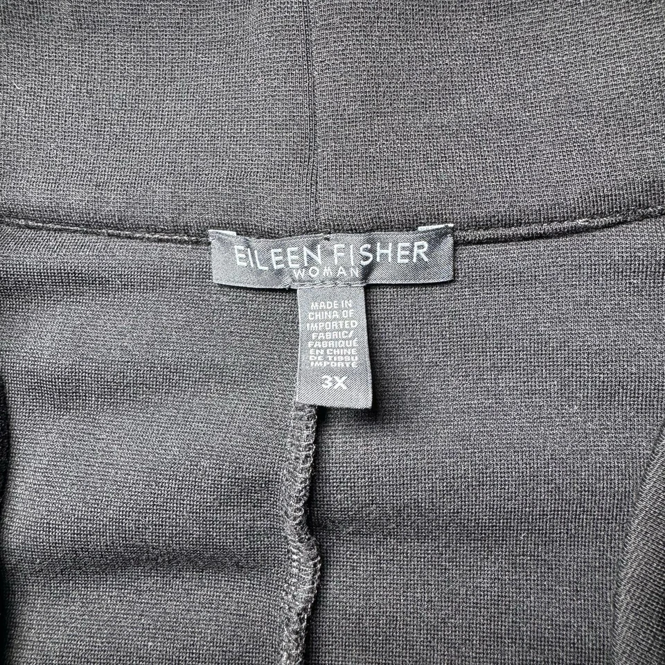 Chaqueta Blazer Mujer Eileen Fisher 3X Clásica Diseñadora Elastizada Comodidad 1 Botón Foto 4 de 4