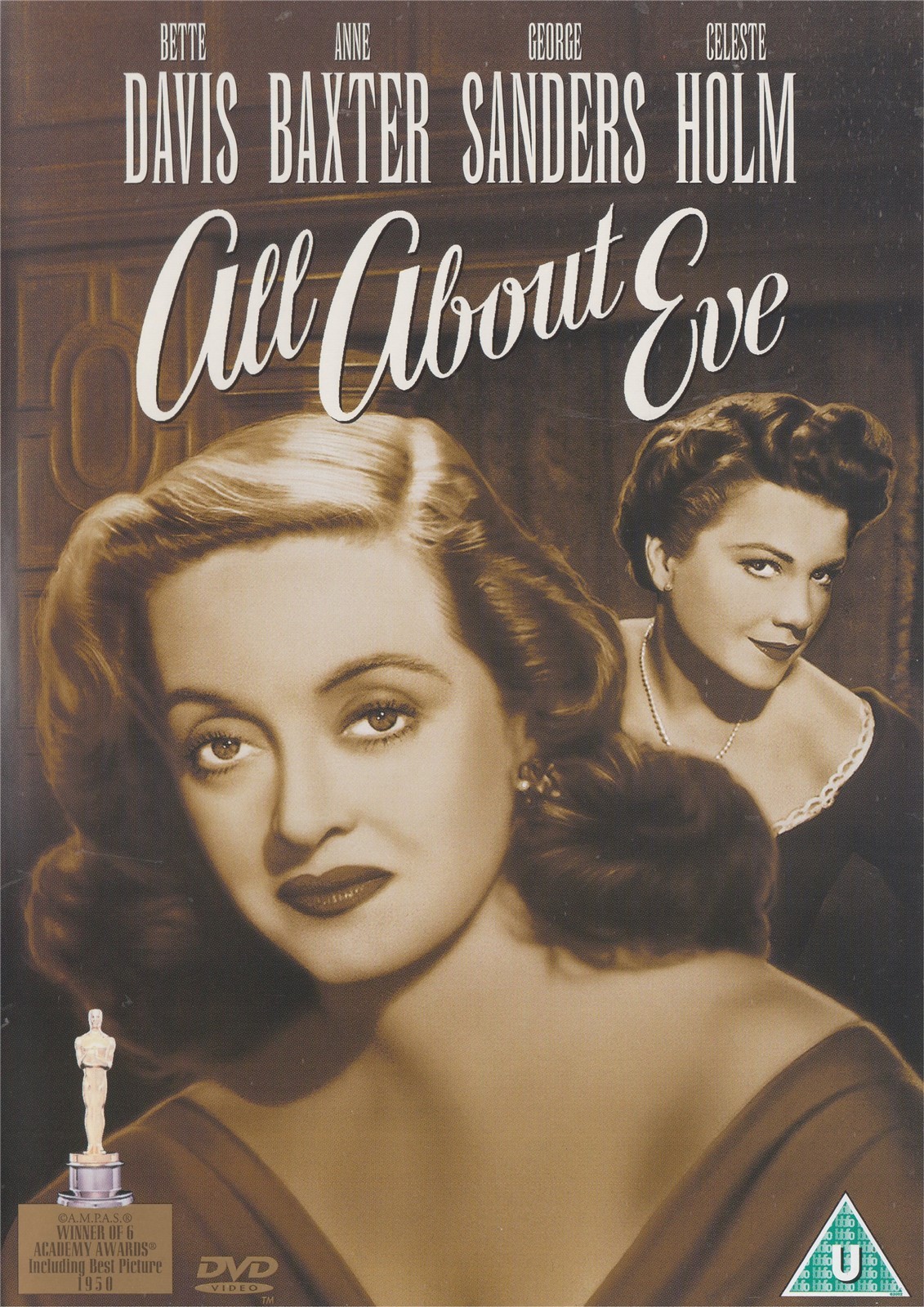 All About Eve - Bette Davis, Anne Baxter - NEW Region 2 DVD