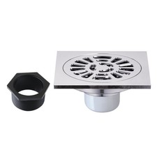 Kingston Brass BSF4267 Watercourse 3-15/16" Square Shower Drain - Chrome