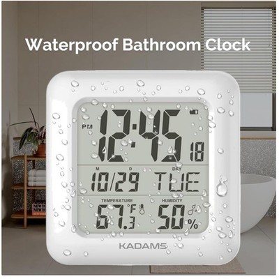 Stylish Clock with Temperature & Humidity Tracker