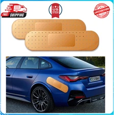 2PCS Car Bandaid Sticker, Giant Bumper Sticker Large Bandage Beige*2