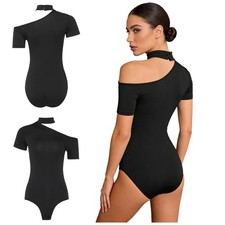 Women Ballerina Dance Bodysuit Show Leotard Latin Ballet Festival Jumpsuit Tops