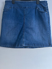 S.C.&CO. Women&rsquo;s Blue Denim Skort Size L Regular Solid Golf Athletic