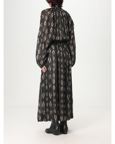 Isabel Marant Iro Printed Ikat Maxi Dress Women Black Dresses - Picture 2 of 10