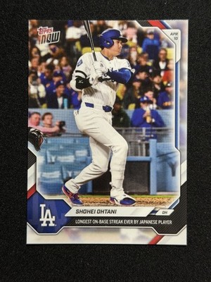 2026 Topps Now #71   Shohei Ohtani   Longest On-Base Streak by Japanese Player