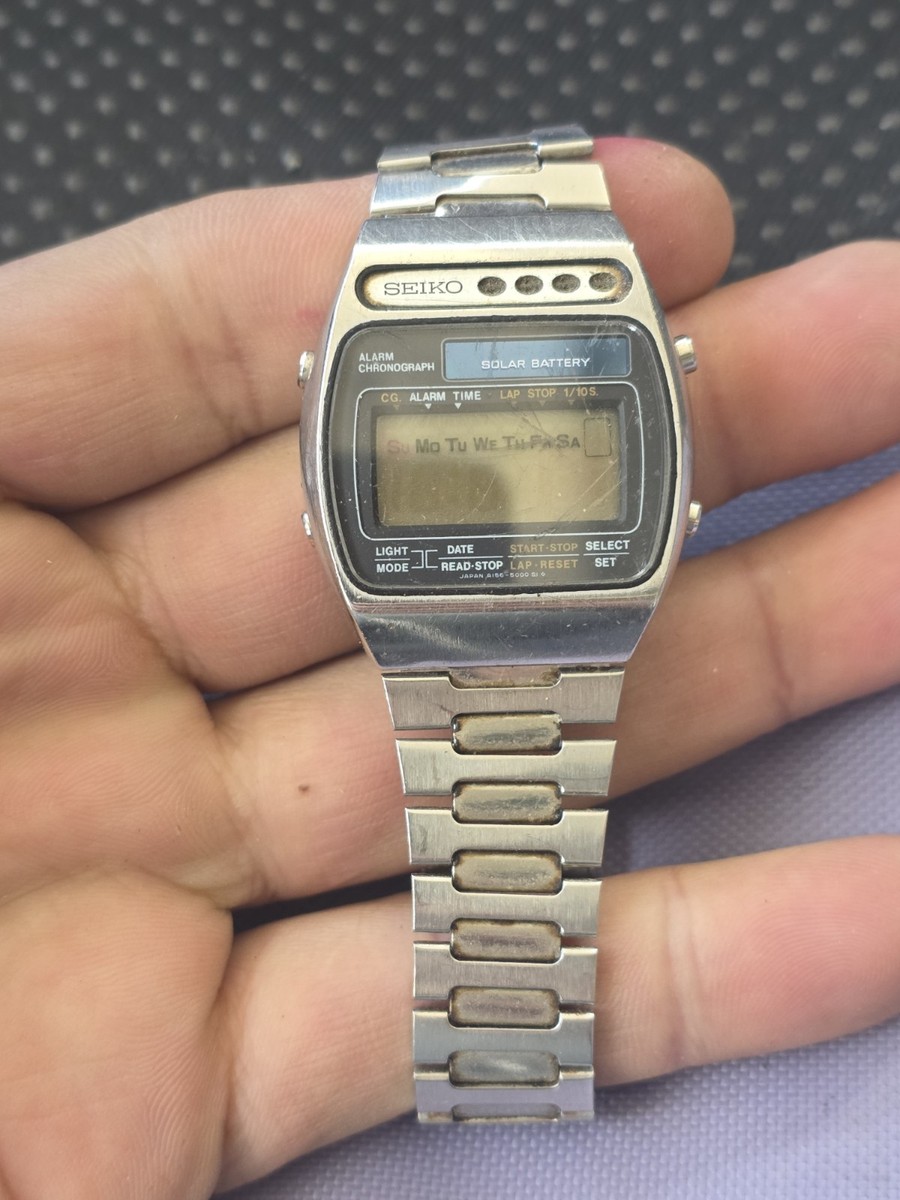 Vintage Seiko Solar Battery 801334 A156-5009 Watch Non Working