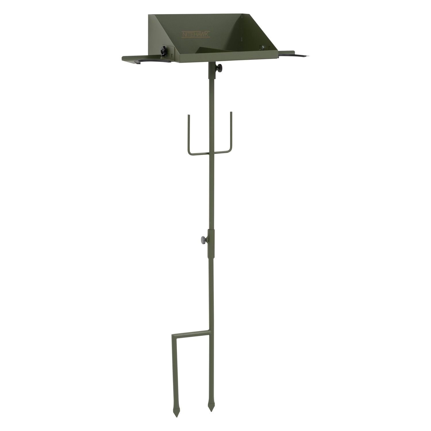 Hunting Hide Tray Table for Ammo/Accessories, Portable Shooting Staked Gun Rest