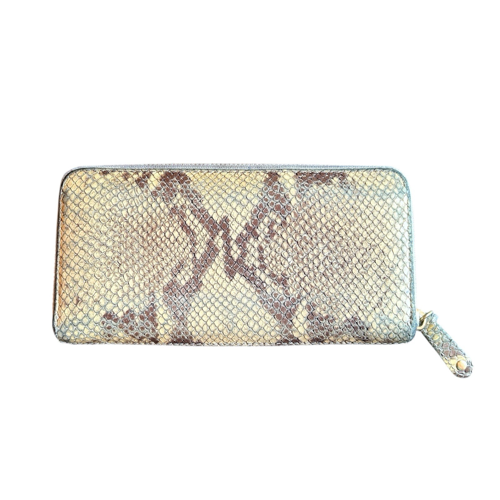 Coach  Python Embossed Genuine Leather Accordian … - image 2